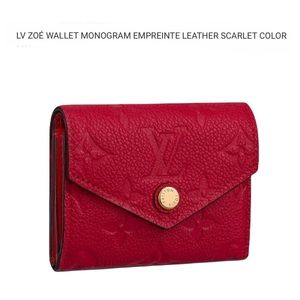 Authentic Louie Vuitton Zoe wallet leather